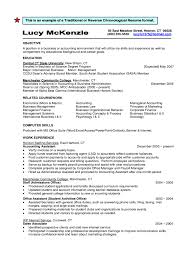 chronological resume template 6 free