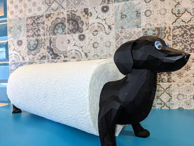 Dachshund Kitchen Roll Holder: Sausage Dog Paper Towel Dispenser - Etsy