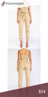 Buckle Strap Jumpsuit Buckle Strap Banded Jumpsuit V Neck