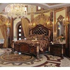 Michael Amini Victoria Palace 4pc Eastern King Size Panel Bedroom Set By Aico Luxury Bedding Sets Master Suite Bedroom Panel Bedroom Set