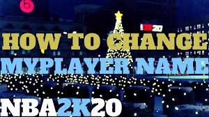 Nba 2k20 How To Change Your My Player Name Youtube