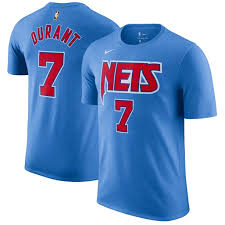An autographed kevin durant jersey is a perfect sports gift for any of your friends or family members who are kevin durant autographed basketballs: Kevin Durant Brooklyn Nets Nike Classic Edition Name Number T Shirt Blue Walmart Com Walmart Com