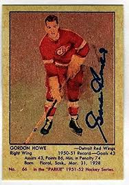 Gordie Howe Detroit Red Wings '51-52 Parkhurst #66 Reprint Rookie Card |  Ebay