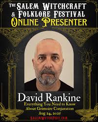 salemwitchfest Featured Presenter⁠ David Rankine @david_rankine⁠ ⁠ David  Rankine is an author, esoteric researcher and sorcerer who has been  practicing magic and grimoires for over 45 years. He works as the  editor-in-chief