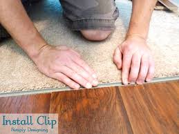 Carpet trim easily covers a seam or gap between two flooring surfaces of unequal height. Install Clip For Transition Strip Diy Carpet Laminateflooring Flooring Homeimpro Laying Laminate Flooring Installing Laminate Flooring Carpet Transition