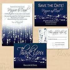 Star Streamers Printable Save The Date Invitation Rsvp And Thank Y Midnight Blue Wedding Wedding Invitation Packages Wedding Invitations Printable Templates