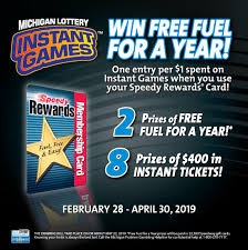 Maybe you would like to learn more about one of these? Michigan Lottery Teams Up With Speedway To Give Players A Chance To Win Free Fuel For A Year Michigan Lottery Connect