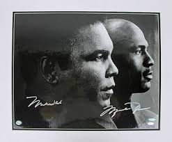Michael Jordan And Muhammad Ali Sign Photo , Ali Jordan
