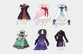 You can't stick to drawing flat dresses forever, so it's best to learn how to draw clothing on anime girls. Gown Clipart Anime Dress Anime Clothes Drawing Cliparts Cartoons Jing Fm