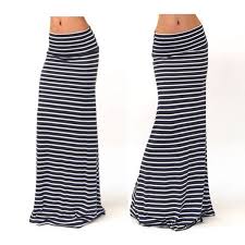 Black And White Striped Maxi Skirt Plus Size Women Fashion Skirts Striped Low Waist Plus Size Maxi Skirts Female Wish Skirt Fashion Plus Size Maxi Stripe Skirt