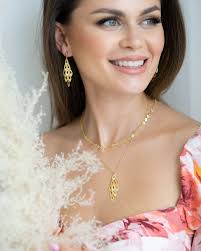 Kolczyki z wiszącymi szlifowanymi blaszkami srebrne pozłacane