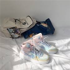 Now that i'm a mom, i see why. Pastel Colors High Top Sneakers Grunge Shoes