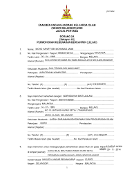 We promptly filed in our defence and the next mention date. 2a Borang Permohonan Berkahwin Laki2