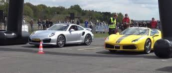 The contenders include the ferrari 488 pista piloti, the lamborghini aventador sv, and a porsche 911 turbo s.the pista piloti and. Ferrari 488 Spider Vs Porsche 911 Turbo S Drag Race Gets Strange Ends In Pain Autoevolution