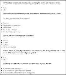 Quebec Immigration Values Test Canadim