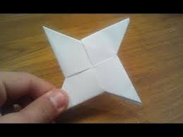 How To Make A Ninja Power Star Out Of Paper How To Make A Paper Ninja Star Shuriken Origami Youtube Paper Ninja Stars Ninja Star Origami Ninja Star