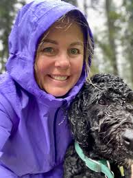 Motorcycle riders getting wet in the rain in Brevard County