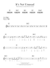 It's not unusual tom jones 2020. It S Not Unusual Sheet Music Tom Jones Piano Chords Lyrics