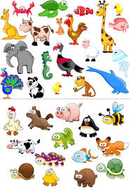 Beautiful Cartoon Animals Vector Ai Eps Free Download Cartoon Animals Animals For Kids Cartoon Illustration