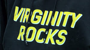 Graphic of virginity rocks text in white, black and yellow. Virginity Rocks Wallpapers Top Free Virginity Rocks Backgrounds Wallpaperaccess