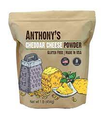 Cheddar cheese is always made from cow's milk. Amazon Com Anthony S Premium Cheddar Cheese Powder 1 Lb Batch Tested And Verified Gluten Free No Artificial Colors Keto Friendly Grocery Gourmet Food
