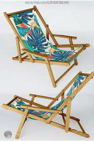 Tropical Jungle Outdoors Patio Decor Sling Chair Camping Pillows Outdoor Chairs