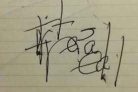 Recent examples on the web the package arrived from russia complete with cyrillic stamps and an illegible handwritten return address. It S Real Eerie Note Mother Of Three Scrawled After She Died For 27 Minutes Following Sudden Cardiac Arrest As She Claims She Saw Heaven