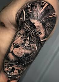 Tendance Tattoo Tatuajes De Relojes Idees De Tatouage Lion Tattoo Sleeves Lion Head Tattoos Animal Sleeve Tattoo
