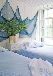 Filet De Peche Pour Une Decoration Marine Impeccable Salons De Maisons Cotieres Chambre Marine Chambre Design