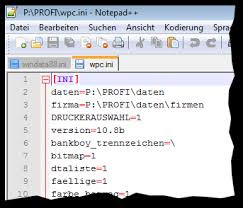 These files are typically ascii text with various configuration options set into sections. Profi Cash Ini Dateien Bearbeiten Pfade Einstellen Vr Kennung Blog