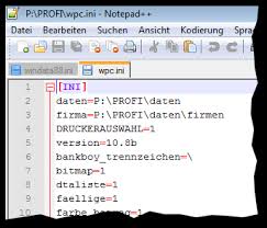 The sections are usually designated by. Profi Cash Ini Dateien Bearbeiten Pfade Einstellen Vr Kennung Blog