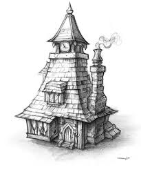 House Sketch Characters Art World Of Warcraft Cataclysm Art World Concept Art Art School Portfolio