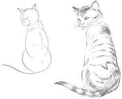 Please watch the above video for easy stepshere is very easy cat drawing tutorial.these cat drawing here is very easy cat drawing tutorial. Guide To Drawing Cats Kittens With Step By Step Instructional Tutorial Lesson How To Draw Step By Step Drawing Tutorials
