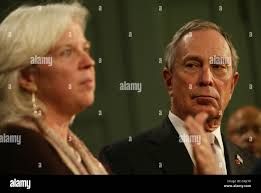 Deputy Mayor for Health and Human Services Linda Gibbs and NYC Mayor  Michael Bloomberg during a press conference Dec. 27 2007 at the Blue Room  in City Hall, Manhattan. Photo Credit: Mariela