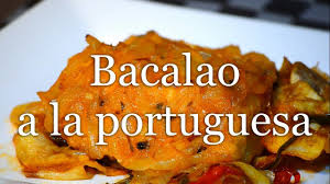 Resultado de búsqueda de filete bacalao. Bacalao A La Portuguesa Receta Facil Youtube
