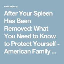 After Your Spleen Has Been Removed What You Need To Know To Protect Yourself American Family Physician How To Remove Health Need To Know