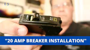 Precautions must be taken to prevent electrical shock and to ensure. How To Install A 20 Amp Circuit Breaker E3 Youtube