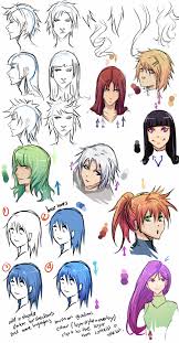 I've shown important steps to color the hair very easily!like and su. How To Shade Anime Hair Belajar