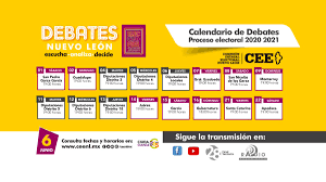 Nuestro compañero jesús vargas nos explica. Comision Estatal Electoral Nuevo Leon On Twitter Debatesnl2021 Consulta Aqui El Calendario De Debates Del Proceso Electoral 2020 2021 Escucha Analiza Decide Https T Co G5krgfsvom Eleccionesnl2021 Ciudadania365 Ceenl Https T Co Sp8fxqvb5i