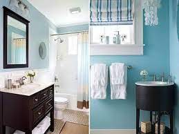 So to find the right blue, let's take a look at these blue bathroom ideas for your home. Brown And Blue Bathroom Ideas Blue Brown Color Scheme Modern Bathroom Decorating Ideas Vissbiz Brown Bathroom Decor Dark Blue Bathrooms Light Blue Bathroom