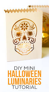 They are simple to make and only require a few supplies, but they look. Diy Mini Halloween Luminaries Tutorial Printable Crush