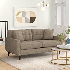 The lucid comfort collection futon sofa bed with box tufting is a comfortable and convenient piece of furniture perfect for visitors staying the night and rooms with limited space. Mercury Row Isley 79 Square Arm Sofa Reviews Wayfair