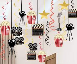 The real theme of decoration fulfills your dreams of celebrations. Tuparka 30 Pcs Movie Night Party Swirl Hanging Decorations Hollywood Movie Theme Party Supplies For Kids Toys Games Party Supplies Artduediligencegroup Com