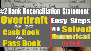 Bank reconciliation according to coach. Brs Bank Reconciliation Statement Unfavorable Balance Brs Accounts Class 11 Brs In Hindi Youtube