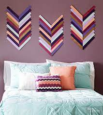 Plus we painted the wall the perfect green blue!check out which sherwin williams color! These 21 Diy Wall Art Ideas Look Expensive But Trust Us They Aren T Diy Wall Decor For Bedroom Wall Decor Bedroom Diy Home Decor Bedroom