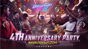 Birthday party supplies for boys and girls parties. Free Fire 4th Anniversary Party Event Details Collect Anniversary Dynamic Token And Rhythm Fragments To Get Amplified Bassrock Bundle Free Fire Booyah