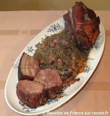 Recette Petit Sal Aux Lentilles Vertes Du Puy Sur Recoin Fr Recette En 2020 Recette Plat Lentilles Vertes