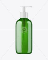 Download Green Liquid Soap Bottle With Pump Mockup In Bottle Mockups On Yellow Images Object Mockups