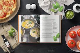 Hard Cover Cook Book Mockup Cooking Cookbook Design Recipe Book Design