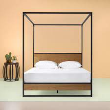 Check spelling or type a new query. Zinus Suzanne 72 Metal And Wood Canopy Platform Bed Frame Queen Walmart Com Wood Canopy Bed Frame Canopy Bed Frame